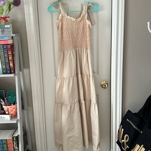 THML Cream Maxi Dress